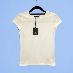NWT Massimo Dutti Fitted White T-Shirt